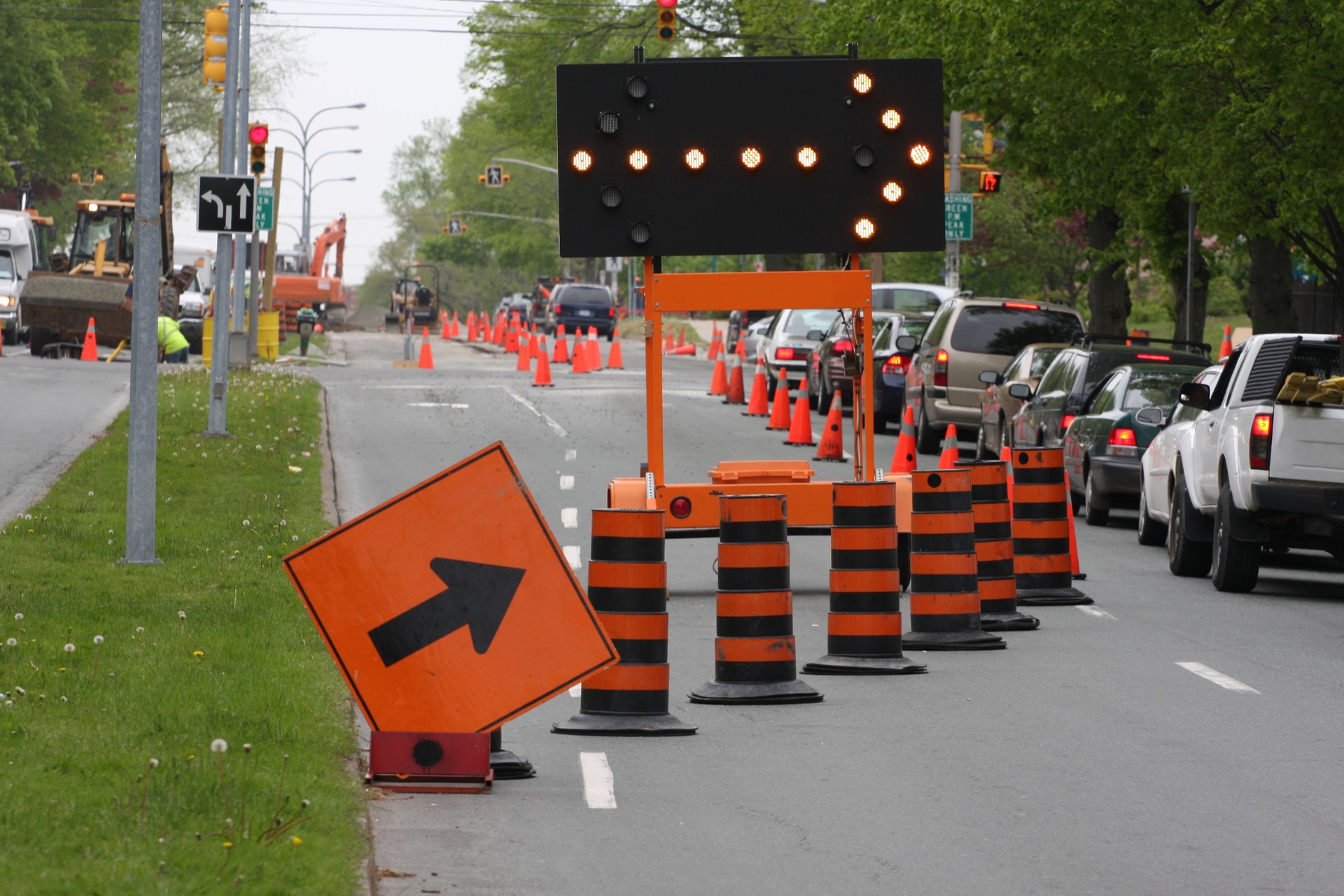 Road Construction, Keep Right